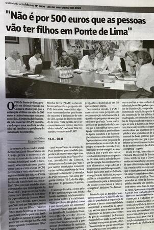 26 out 2022, Jornal Altominho