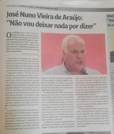 6 out2021, Jornal Altominho